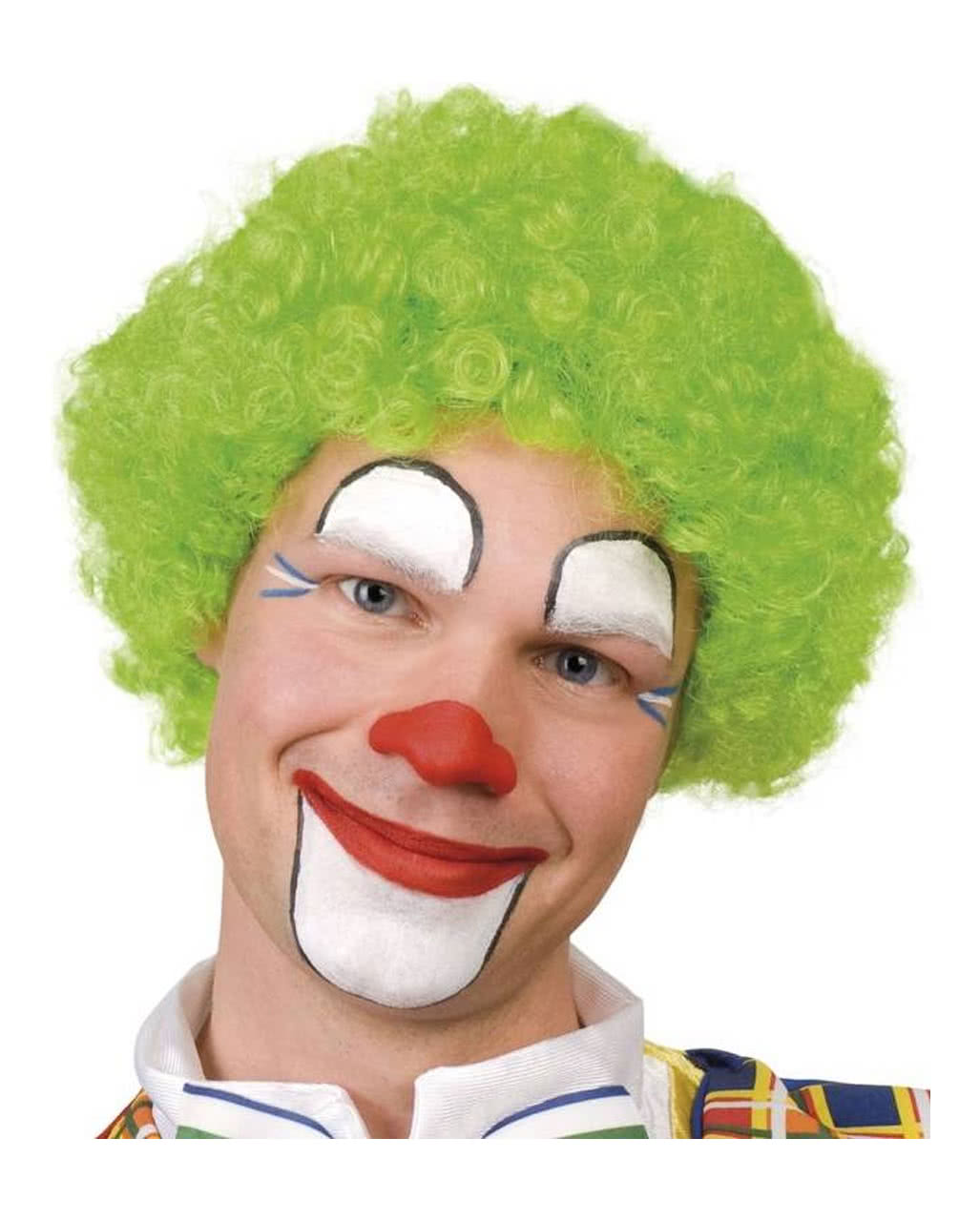 Clowns Perücke grün für Karneval