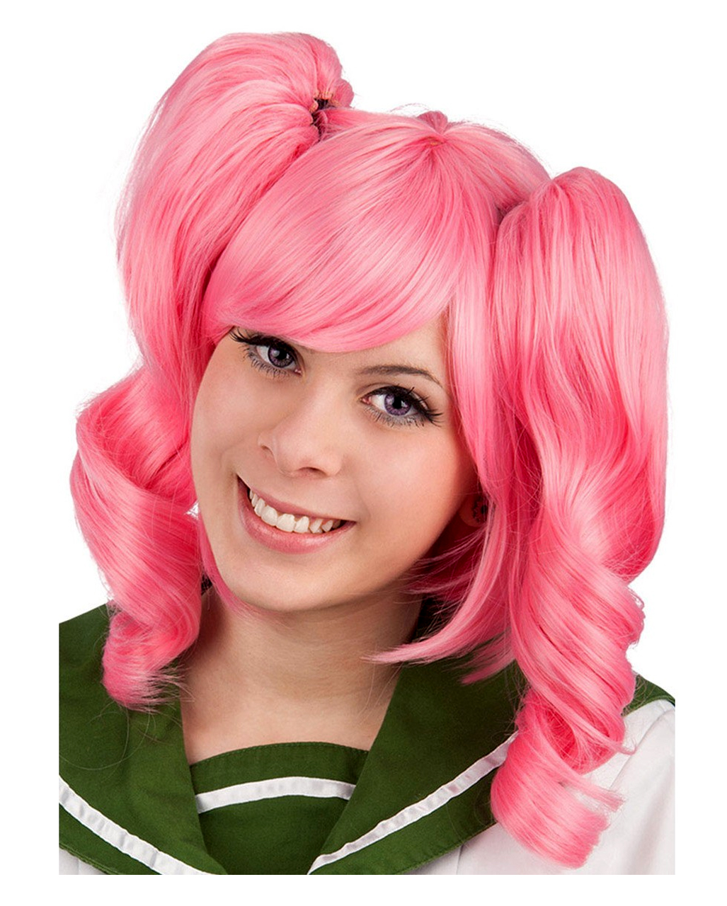 Cosplay Zopfperücke rosa Manga Perücke