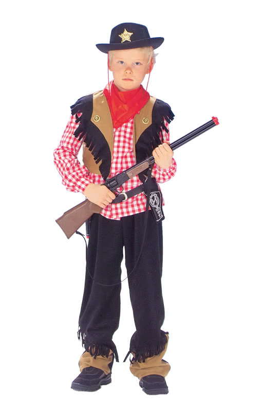 Cowboy Kinderkostüm Deluxe   Wild West Look für Kids L/152