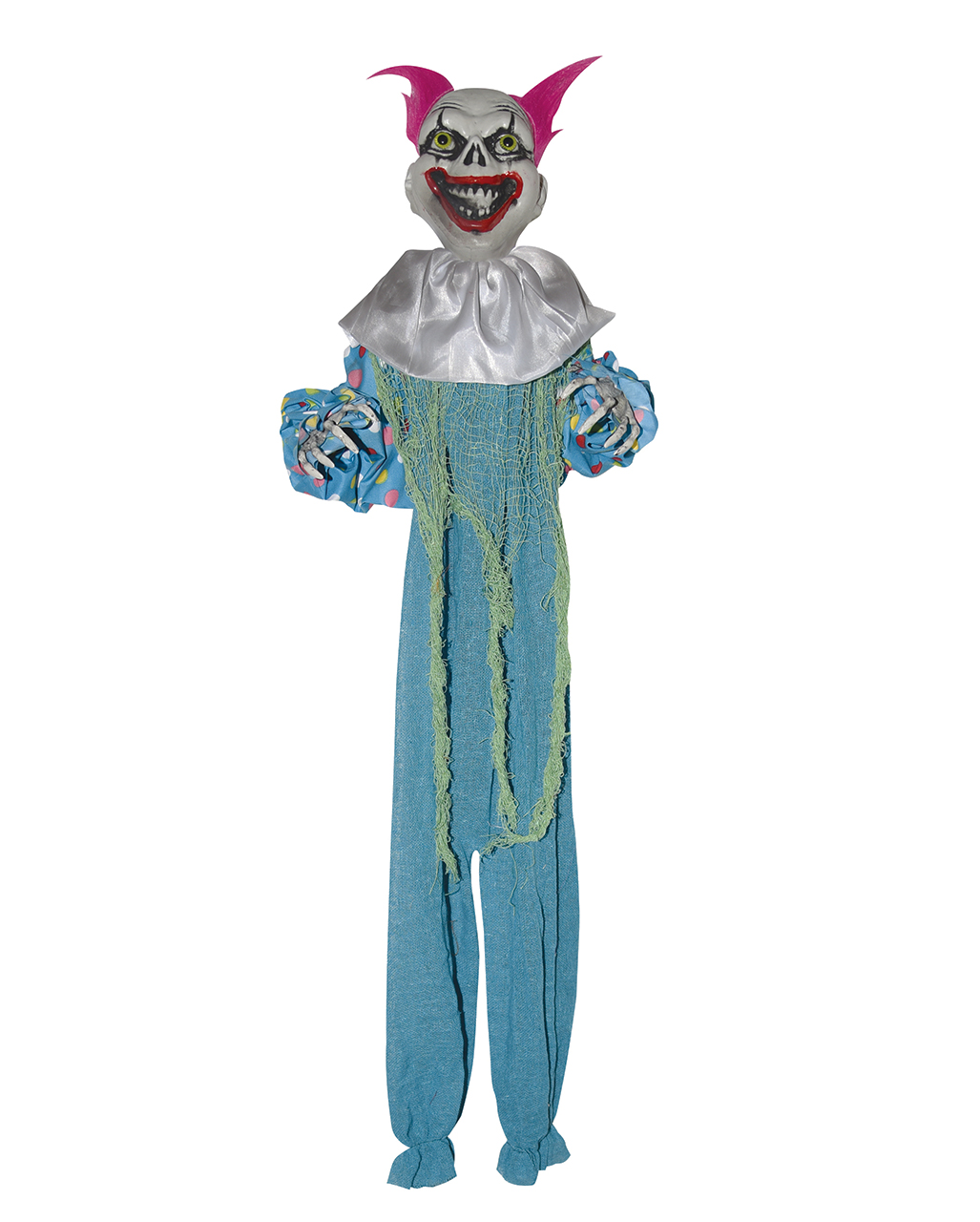 Creepy Clown Dekoration Blau für Halloween kaufen