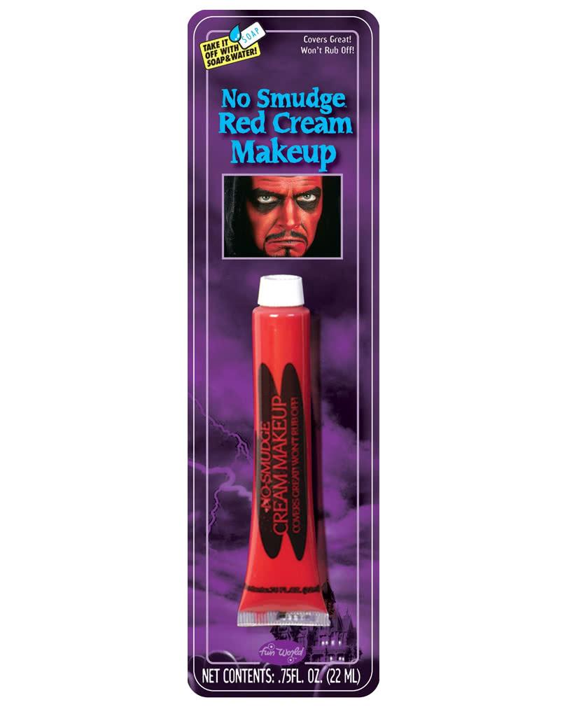 Creme Make-Up Wischfest Rot   Rote Halloween Schminke
