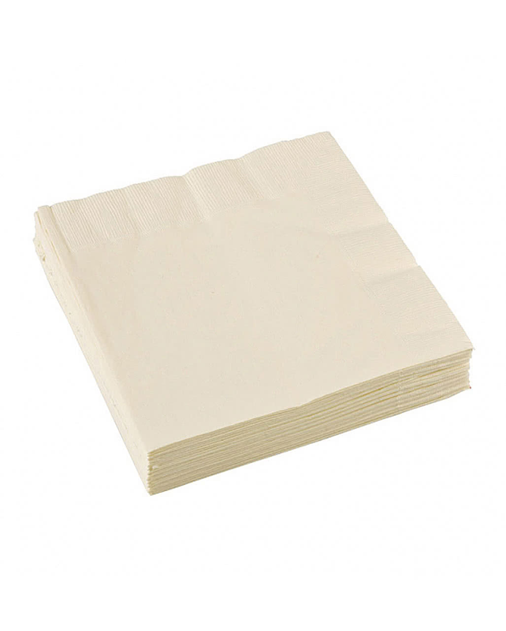 Cremefarbene Servietten 20 St. als Partydekoration