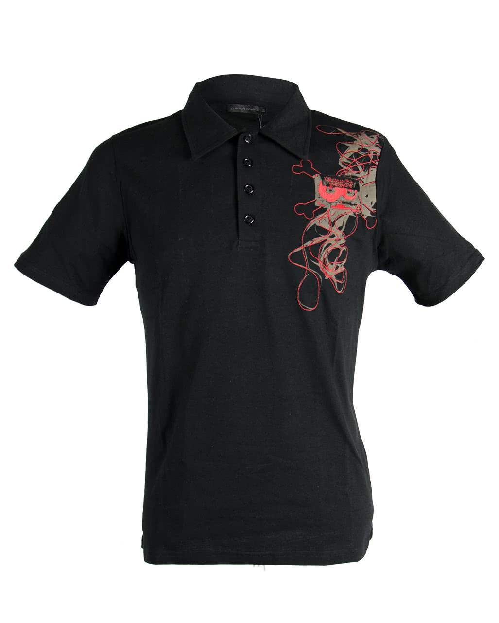 Tape Skull Polo Hemd Punk & Gothic Fashion L