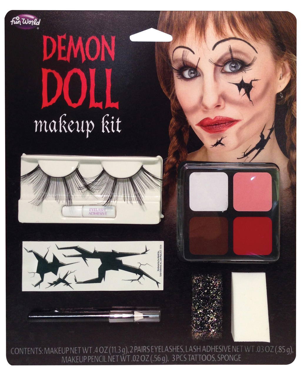Dämon Puppe Make-up Kit Horror Puppen Schminke