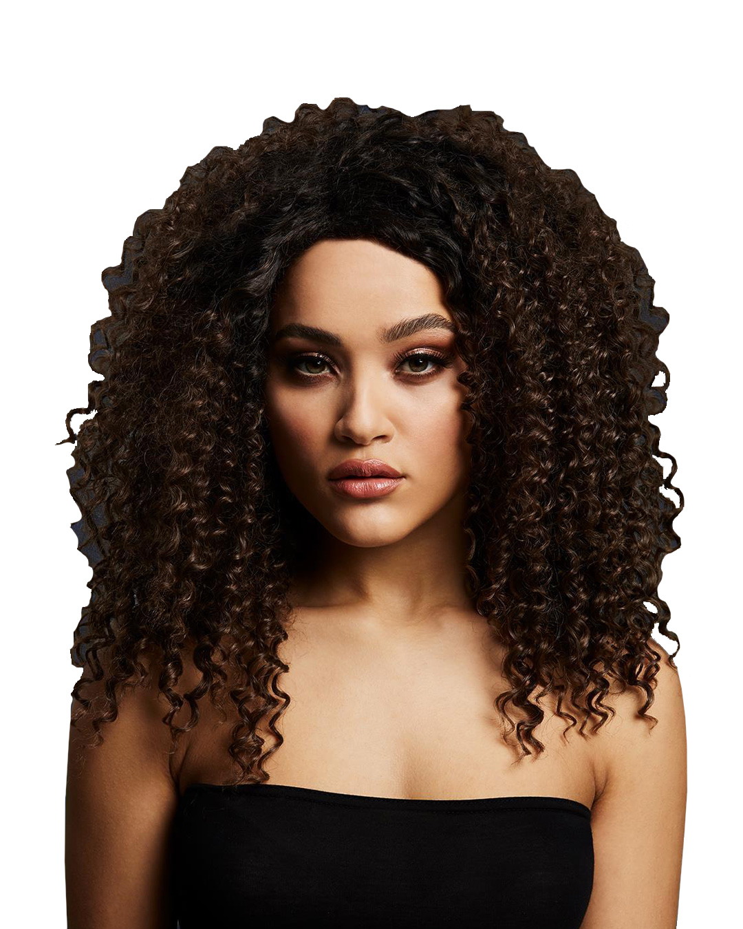 Damen Perücke Lizzo Braun in Profi-Qualität