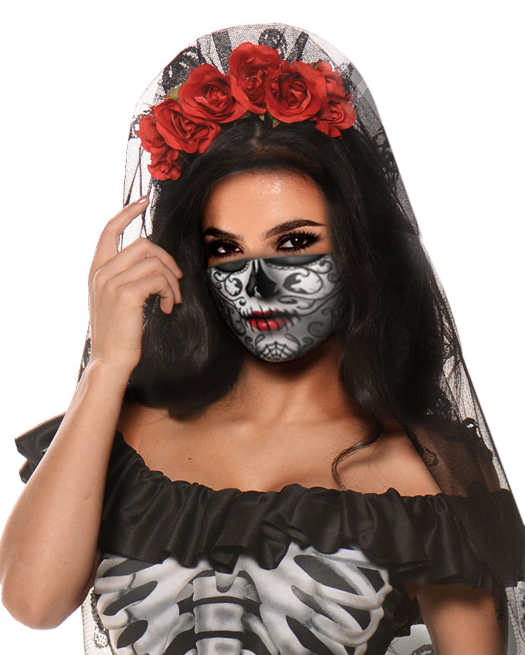 Day of the Dead Alltagsmaske für Frauen ▶ Halloween