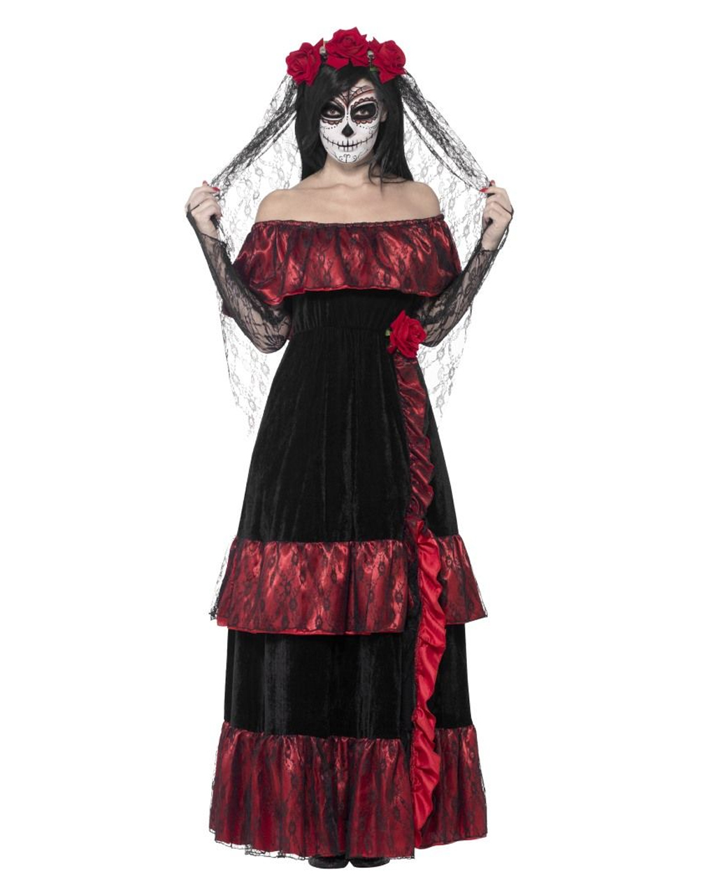 Day of the Dead Braut Kostüm mit Schleier ? S
