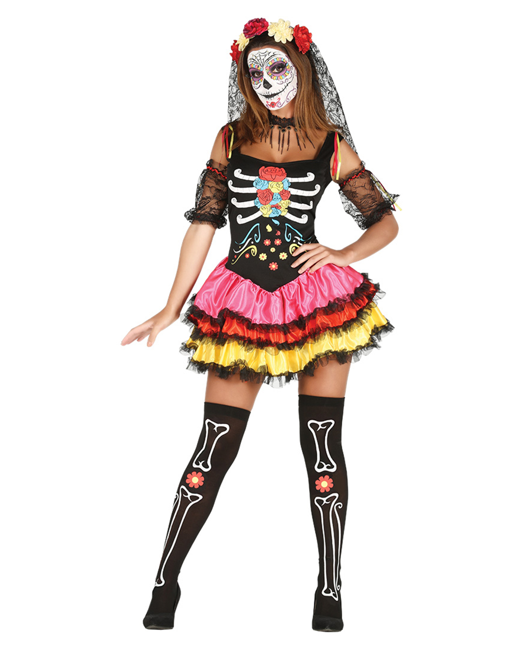 Day of the Dead Catrina Kostüm jetzt kaufen! M