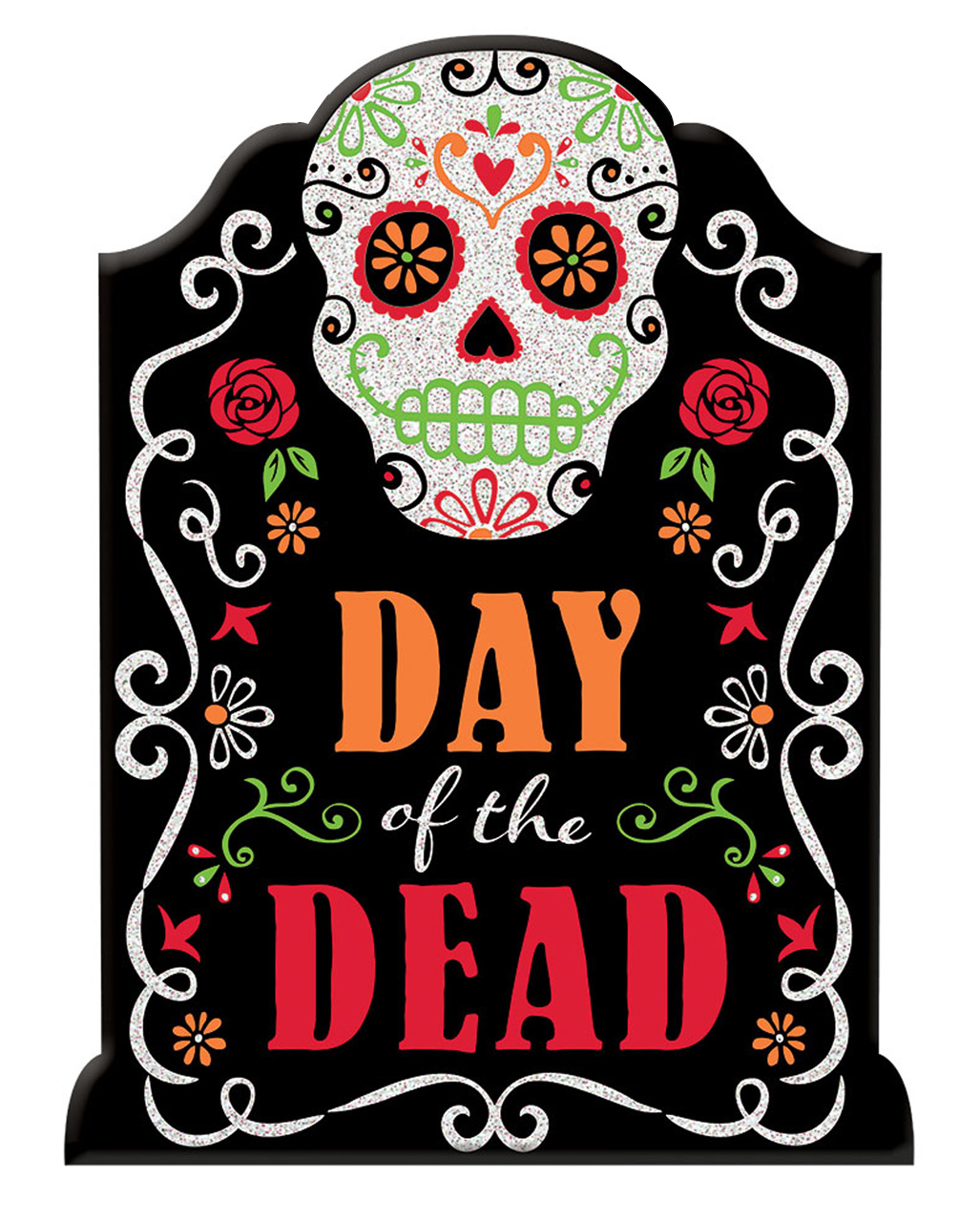 Day of the Dead Schild mit Glitter-Schrift ?