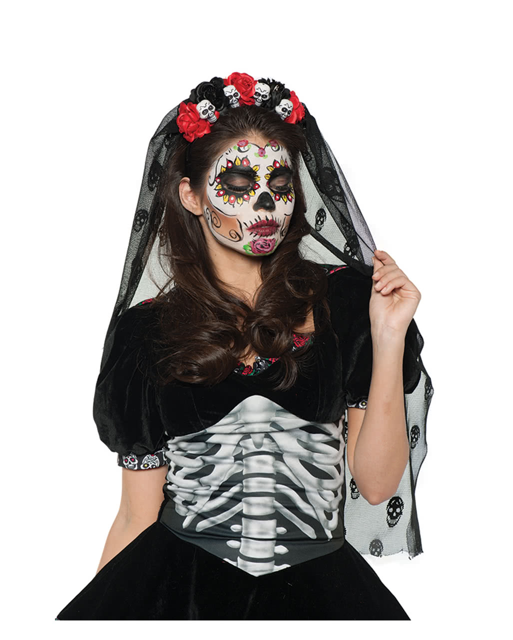 Day of the Dead Totenkopf Haarreifen  Sugar Skull