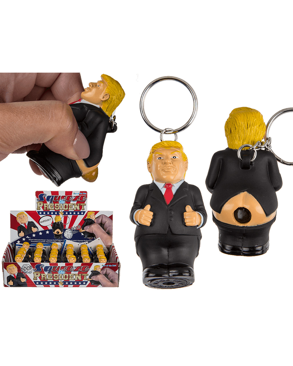Donald Trump Squeeze Schlüsselanhänger online kaufen