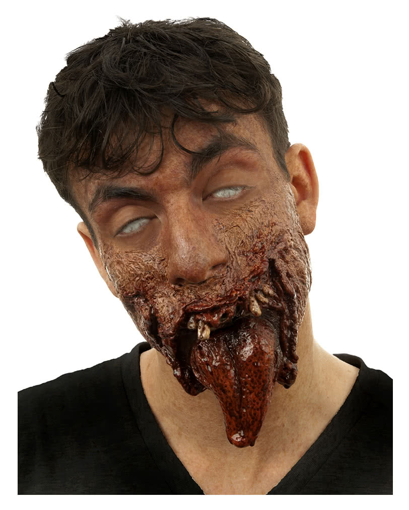 Dr.Tung Zombie Halbmaske Zombie Wunde aus Latex