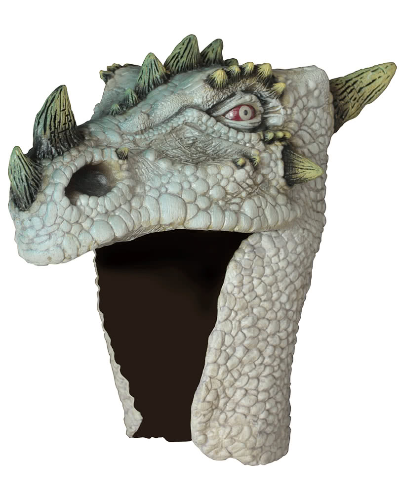 Drachen Helm albino für Liverollenspiele & LARP Events