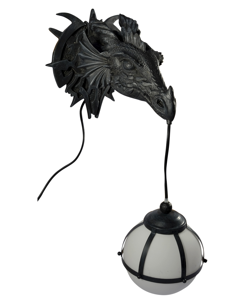 Drachenkopf Wandlampe als Fantasy Deko