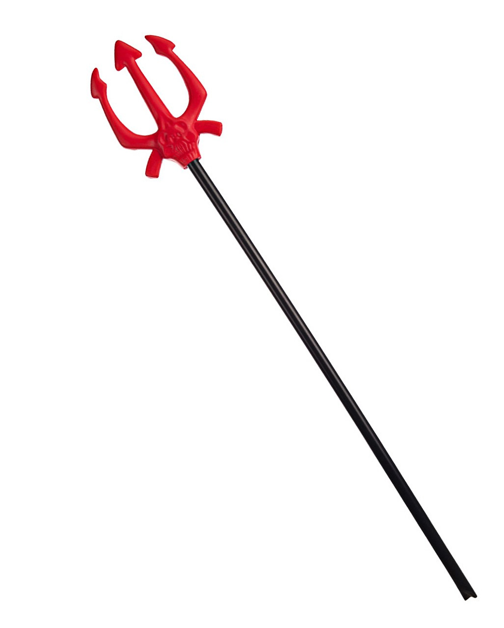 Dreizack mit Totenkopf aus Schaumpolster als Spielzeugwaffe