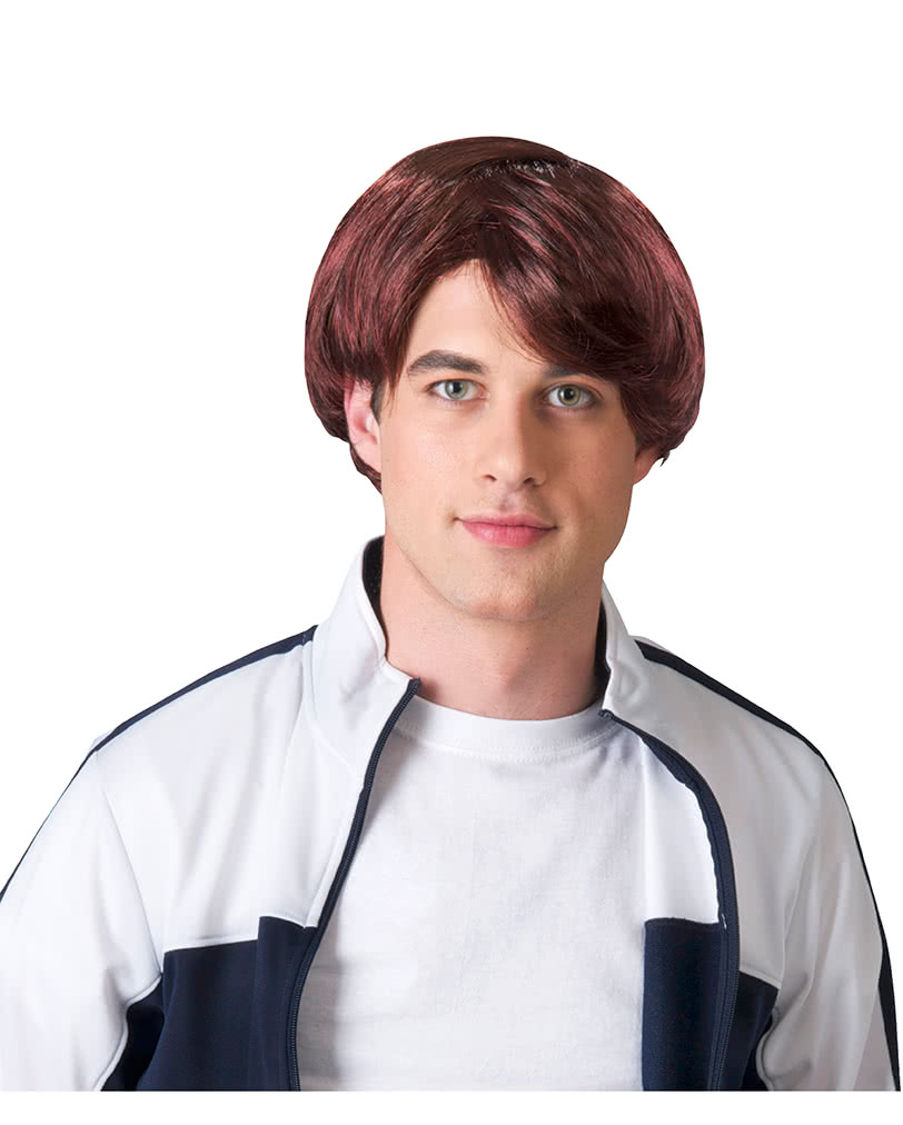 Edelbert Kurzhaar-Perücke mit Strähnen Herren-Perücke rot