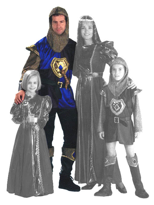 Edelritter Kostüm -Mittelalter Outfit-Fake Rüstung