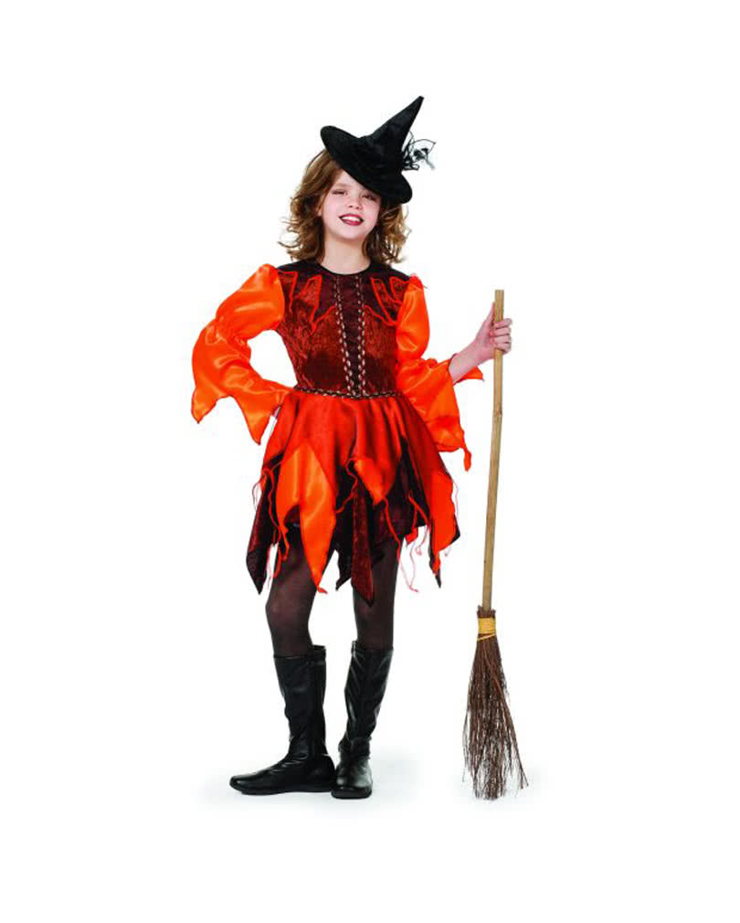 Edles Hexen Kinderkostüm   Böse Fee Mädchenkleid M /140