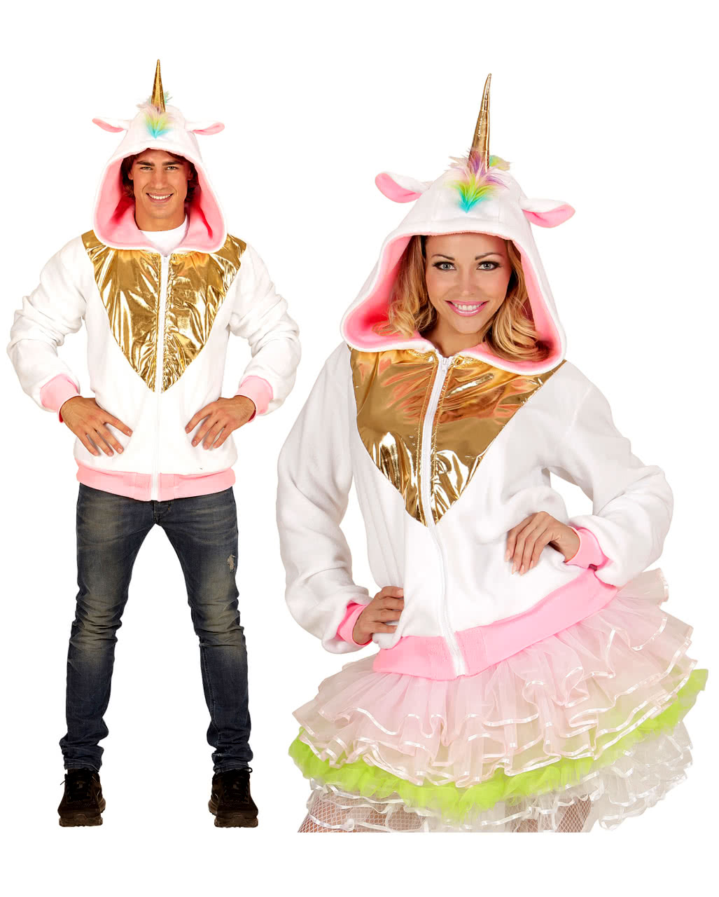 Einhorn Jacke mit Kapuze für Halloween L/XL