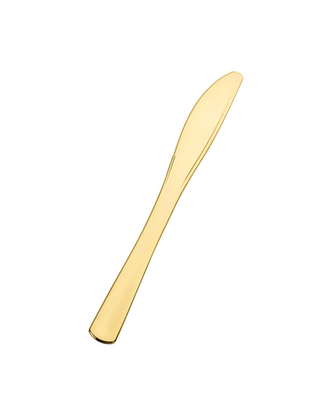 Goldene Kunststoff Messer 12 St. online bestellen ✮