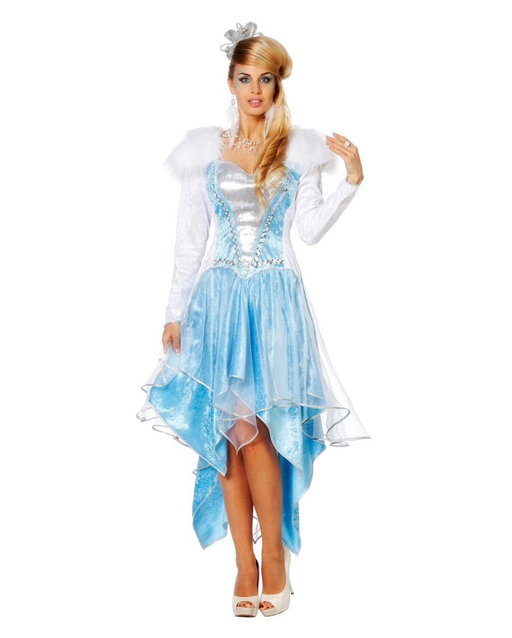Eiskönigin Damen Kostüm  Karnevalskostüm kaufen 36