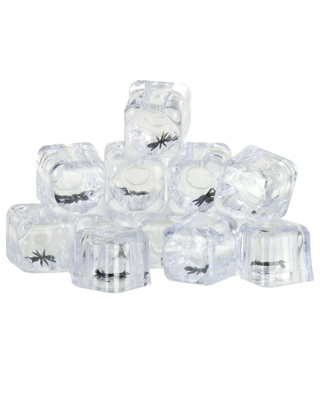 Eiswürfel mit Spinnen 12 St als Scherzartikel