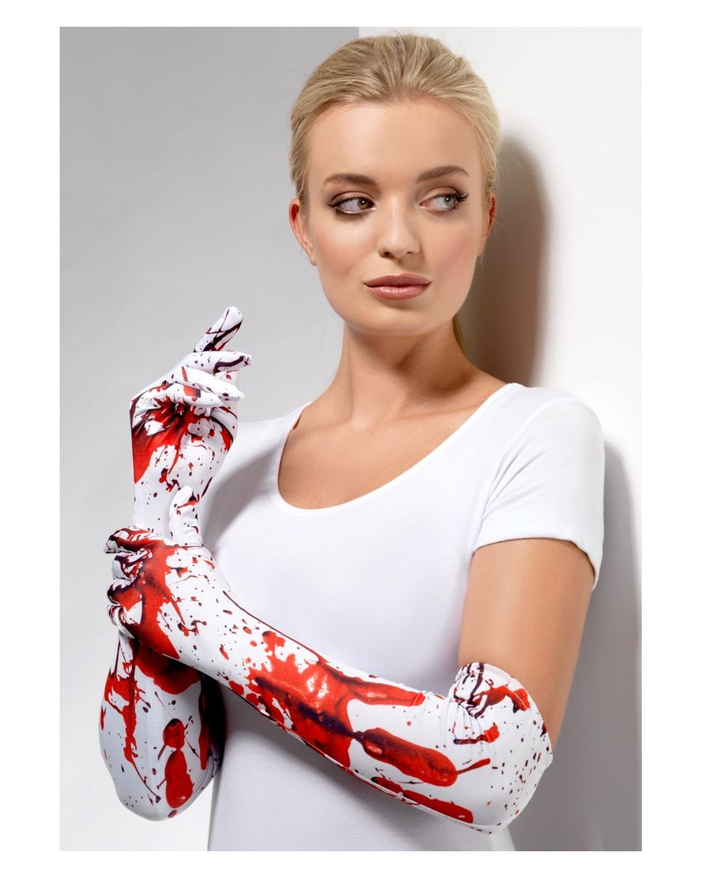 Ellbogenlange Blutspritzer Handschuhe ordern