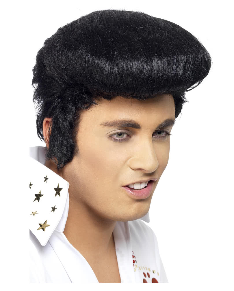 Elvis Perücke mit Koteletten Original  Rock`n Roll Perücke