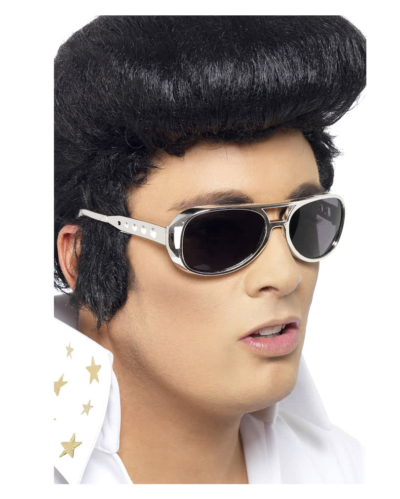 Elvis Sonnenbrille silber   Elvis Kostümzubehör