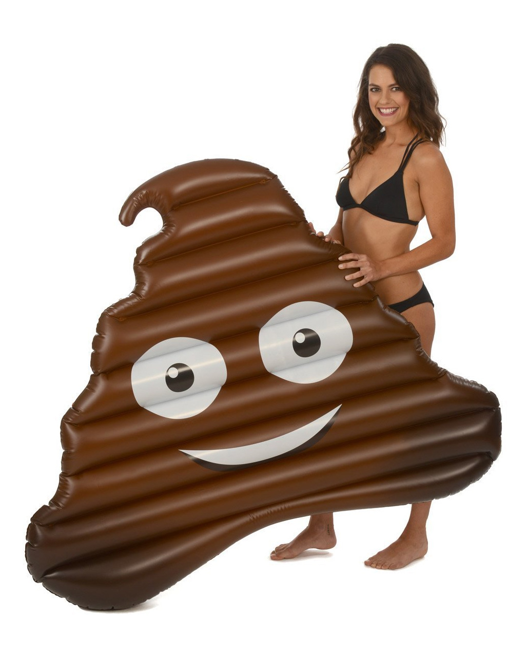 Emoji Kackhaufen Luftmatratze 125cm Wasserspielzeug