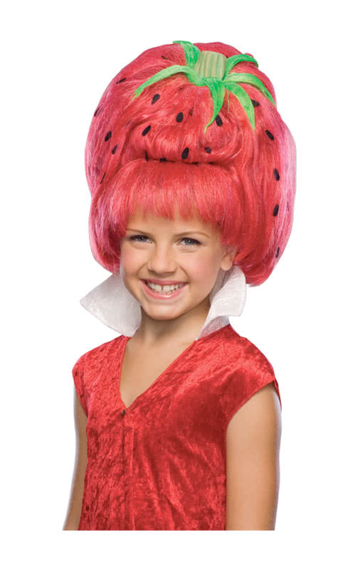 Erdbeer Kinderperücke Faschingsperücke für Kinder