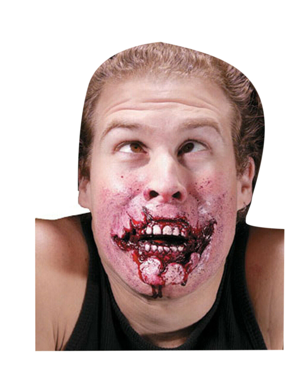 Teuflisches Grinsen Latex Applikation Halloween Make-up Effekt