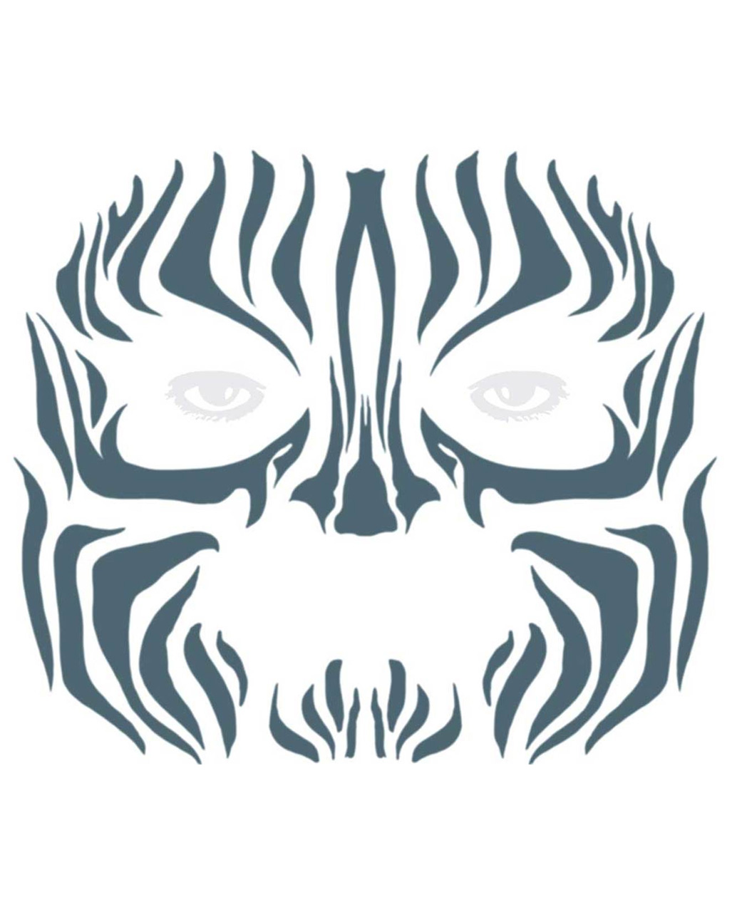 Face Tattoo Tribal Zebra ➤ Gesichtstattoos bestellen