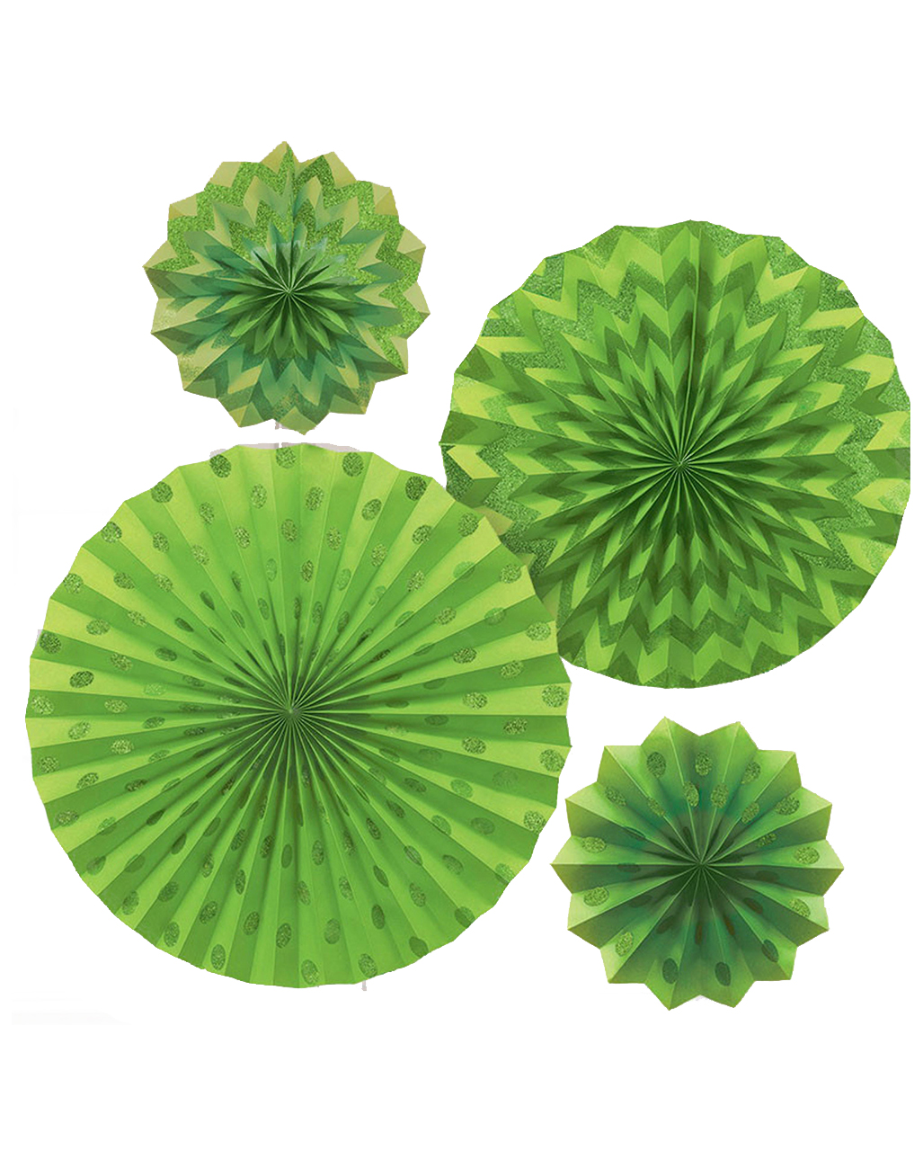 Fächer Deko Set Grün online bestellen