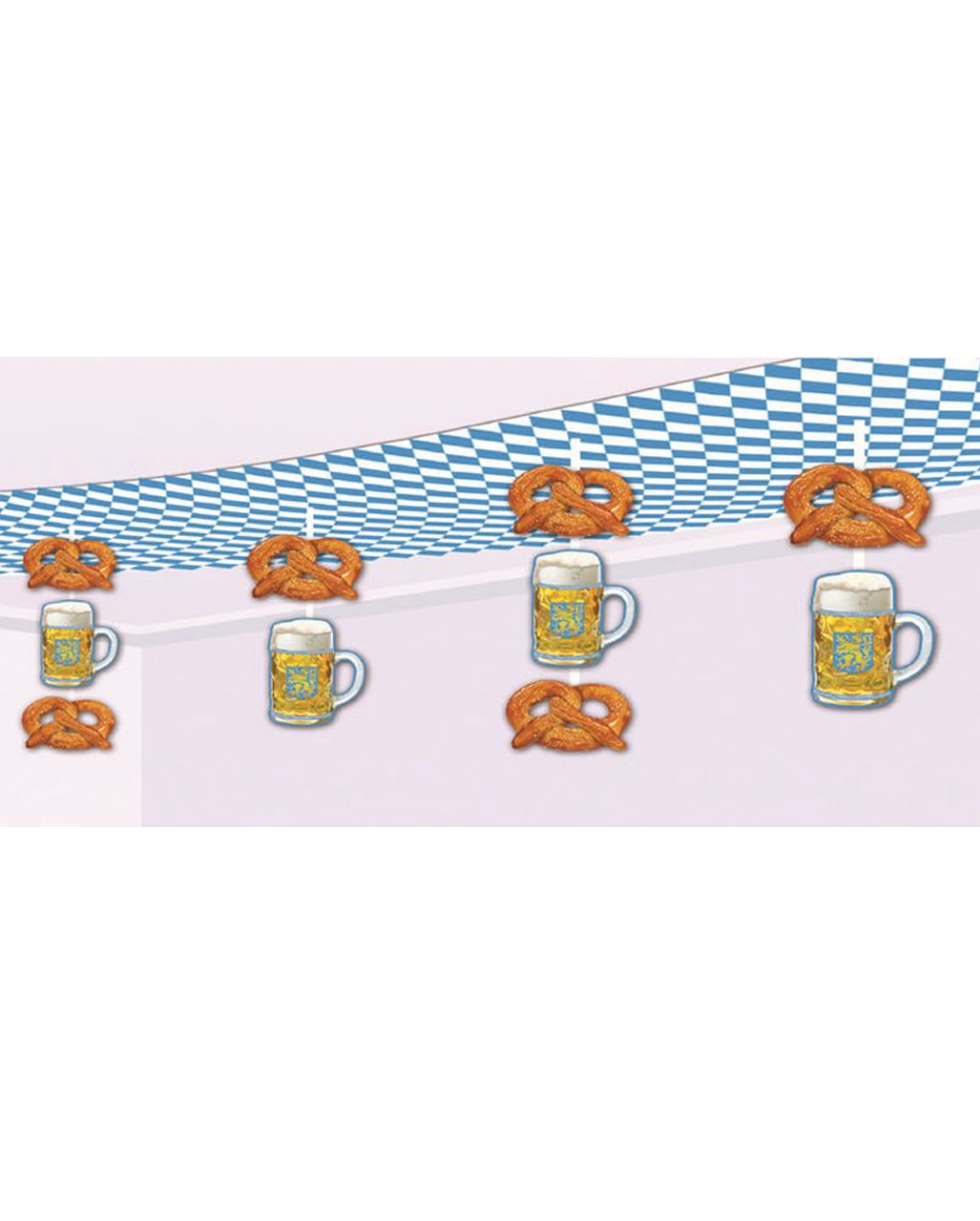 Festzelt Banner Oktoberfest 2,45m  Bayern Girlande