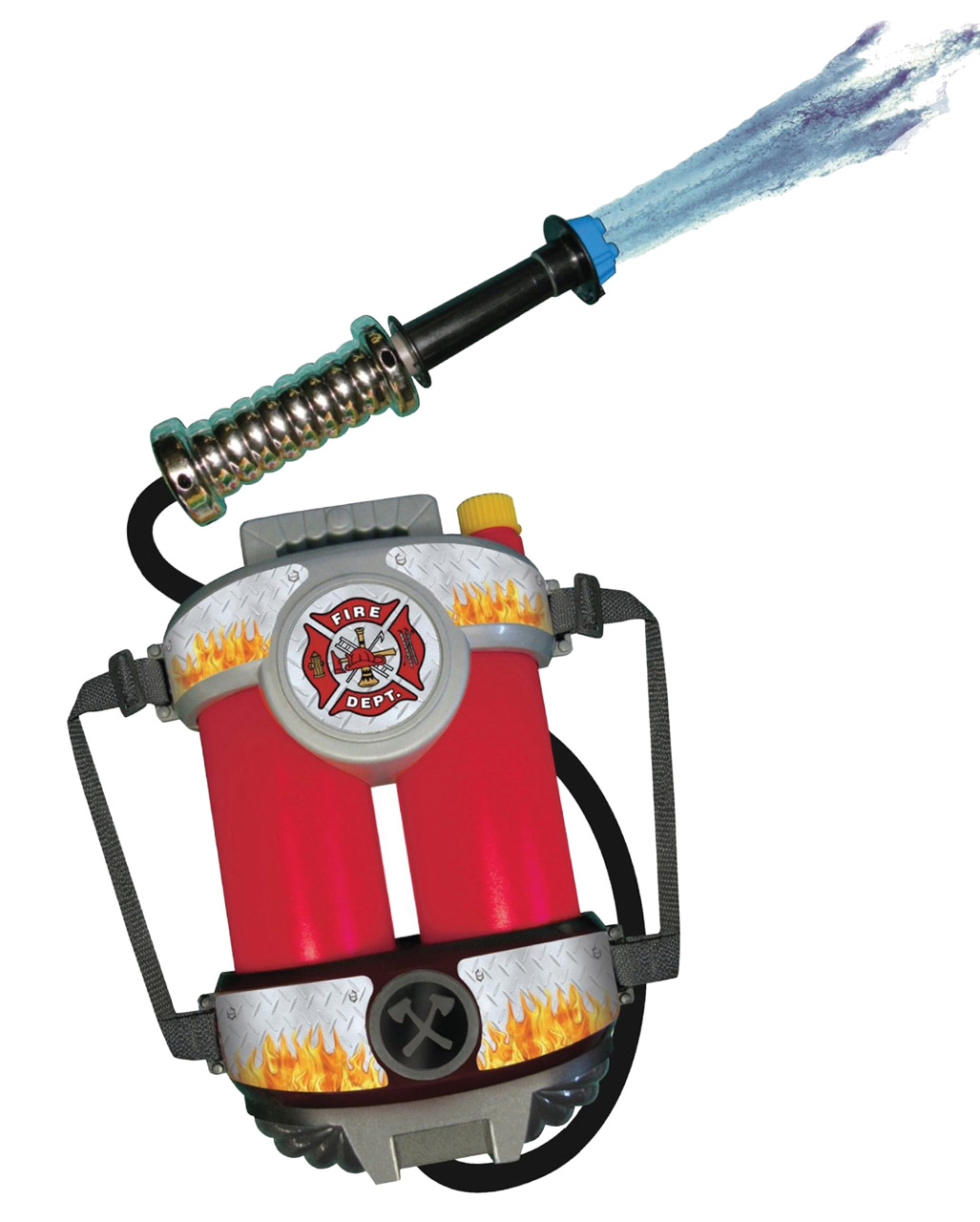 Feuerwehr Wassertank Rucksack mit Schlauch ➤