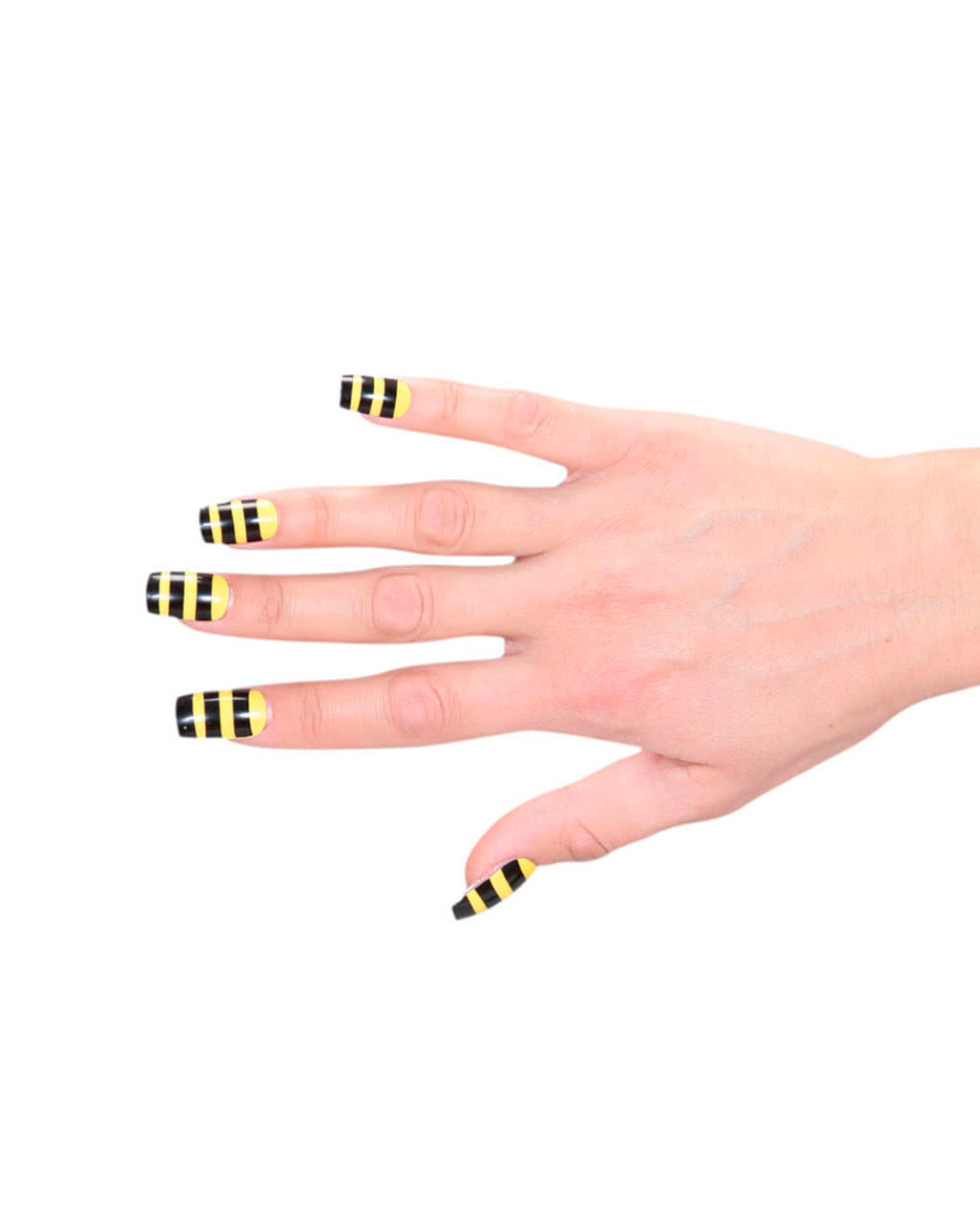 Fingernägel Set - Bienchen als Kostümzubehör
