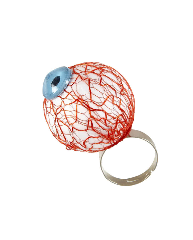 Fingerring mit Augapfel   Schmuck für Zombie Fans