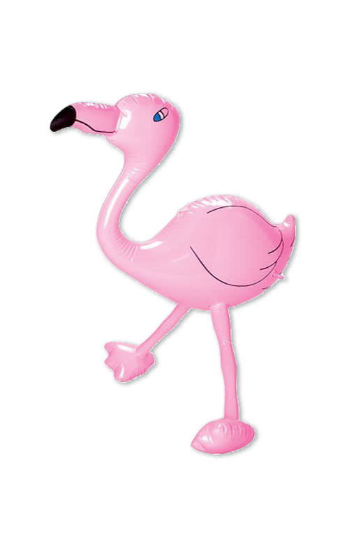 Flamingo aufblasbar 40 cm Partydeko
