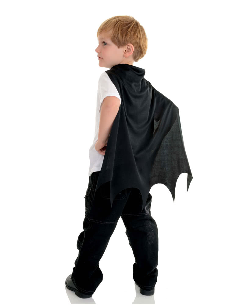 Fledermaus Kinder Cape schwarz Vampirumhang für Kids