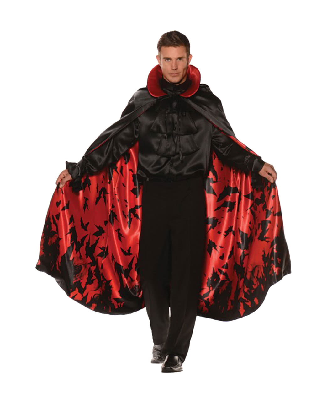 Vampir Umhang mit Fledermaus Motiv  Halloween Kostüme