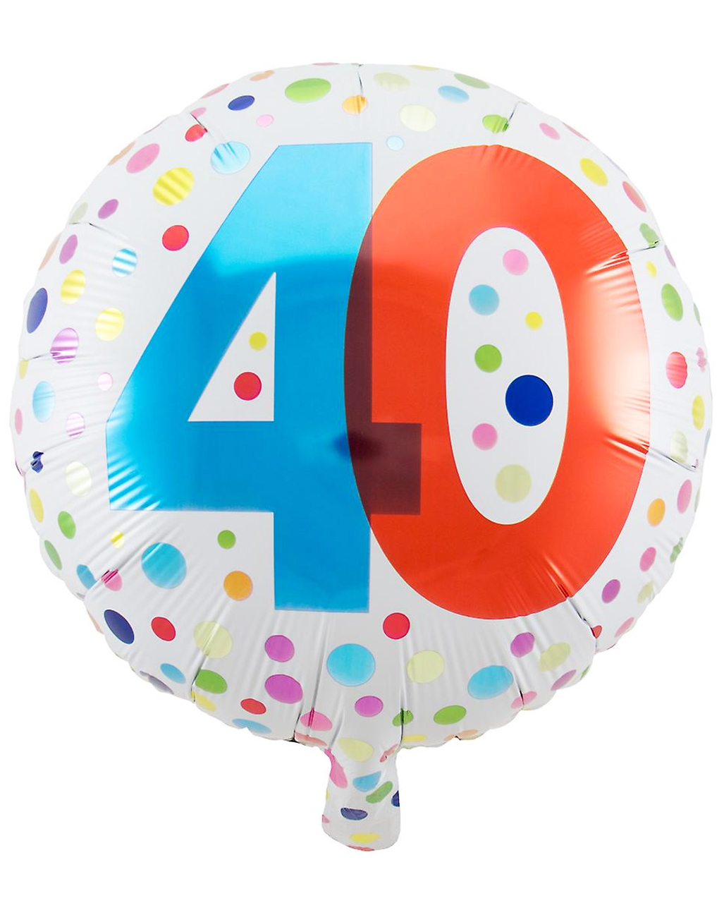 Folienballon Konfetti 40. Geburtstag ordern