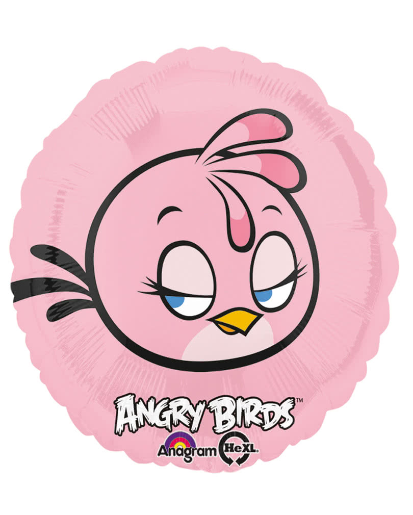 Folienballon Angry Birds Stella bedruckter Helium Ballon