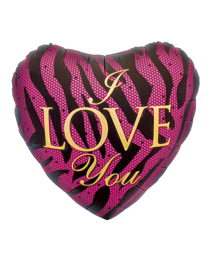 Folienballon Herzform violett als Geschenk für den Valentinstag