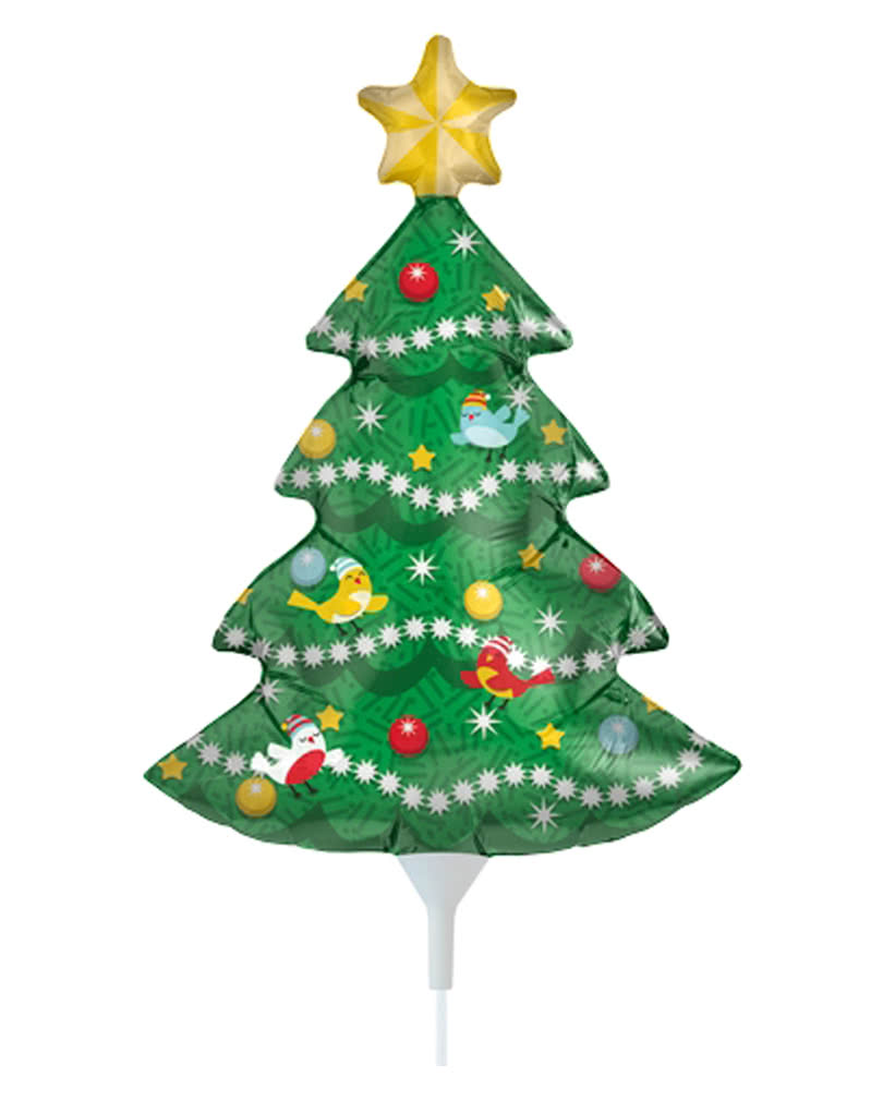 Mini Folienballon Weihnachtsbaum Adventszeit Dekoration