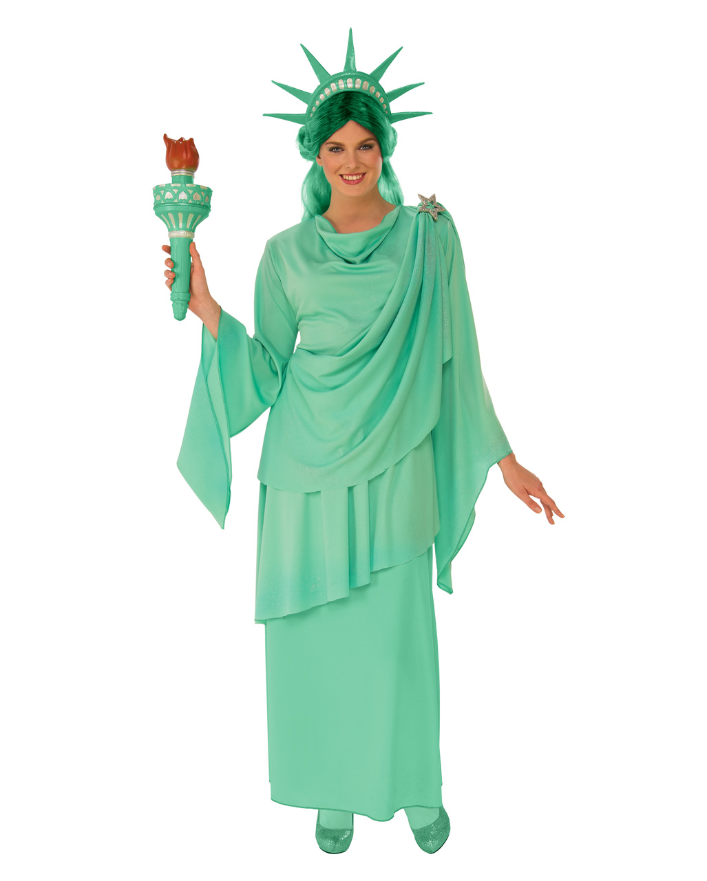 Freiheitsstatue Damenkostüm USA Kleid S