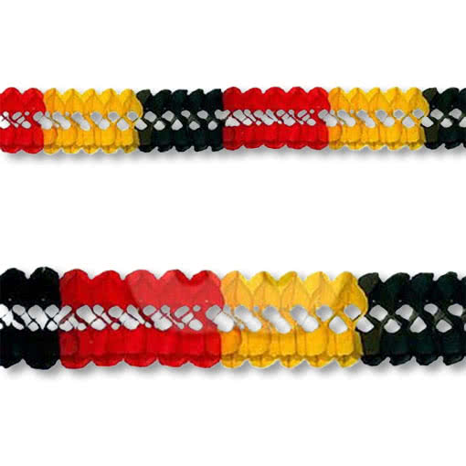 Deutschland Girlande 4m   WM Fanartikel