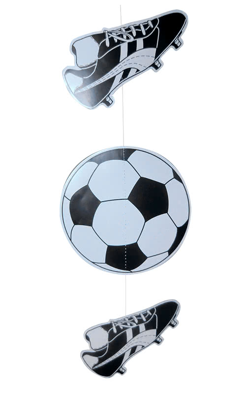 Dekohänger Fußball und Fußballschuh WM Fan-Artikel