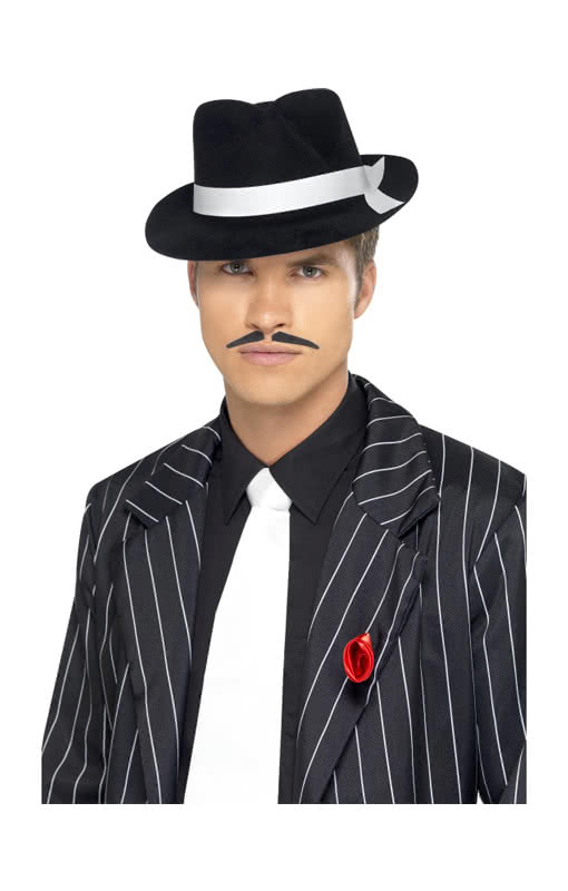 Gangster Krawatte weiß   Weiße Krawatte bestellen