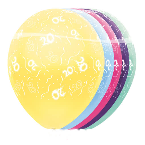 Geburtstag Ballons 20  Luftballons kaufen